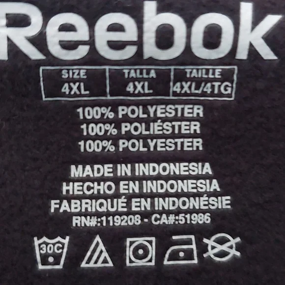 Reebok CHICAGO BLACK HAWKS 4XL MENS Speed Wick  Light Weight HOODIE - Picture 5 of 8